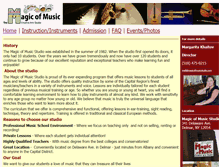 Tablet Screenshot of magicofmusicstudio.com